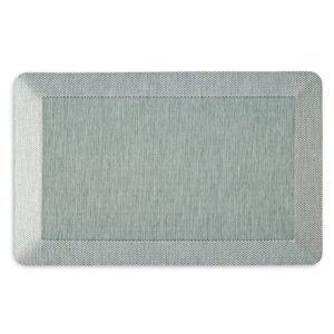 martha stewart mira modern heathered solid anti-fatigue air-infused kitchen mat, mint green, 19.6"x32"