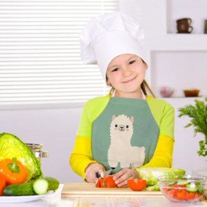 Unique Aprons - Llama Alpaca Apron Children's Apron for Birthday Party's, Gardening, Kitchen, Cooking and Baking Chef Activity Small Size for 3-8 Year Old Toddler Kids Girl and Boy, Mommy and Me