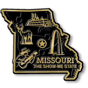 missouri small state magnet by classic magnets, 2.2" x 1.9", collectible souvenirs made in the usa