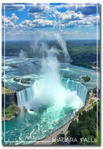 fallsview tourist area in niagara falls, ontario, canada fridge magnet size 2.5" x 3.5"