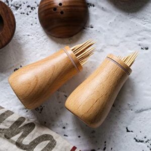 boinov Toothpick Holder Dispenser with Toothpicks, Wooden Tooth pick Dispenser, Cute Toothpick Holders, Unique Decorative Home Kitchen Design Accessories, Unusual Gift