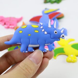 Yanse Dinosaur Magnets for Fridge,12Pcs Animals Refrigerator Magnets Stickers,Funny Fridge Magnet Shape,Cute Small Tiny Magnet for Kitchen Whiteboard Door Decorative