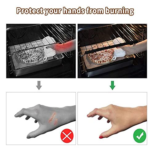 Oven Rack Shields - 2 Pack Heat Resistant Silicone Oven Rack Cover 14 inches Long Oven Rack Edge Protector, Protect Against Burns and Scars