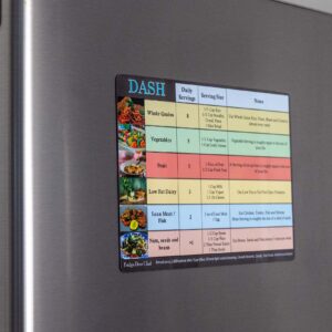 Dash Diet Reference Magnets from The Fridge Door Chef – Set of 3 Magnets to Help Guide and Inspire You to Healthier Eating! The Dash Diet is Ranked one of The Best Diets on The Planet Every Year