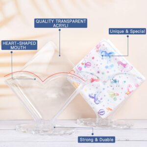 4 Pack Napkin Holder Akamino Acrylic Cocktail Napkin Holder for Bathroom Kitchen Dining Table, Coffee Filter Holder Hotel Restaurant décor, Clear