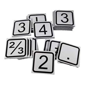 number magnet symbol set