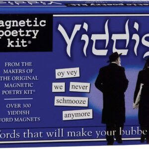 Magnetic Poetry - Yiddish Kit - Words for Refrigerator - Write Poems and Letters on The Fridge - Made in The USA