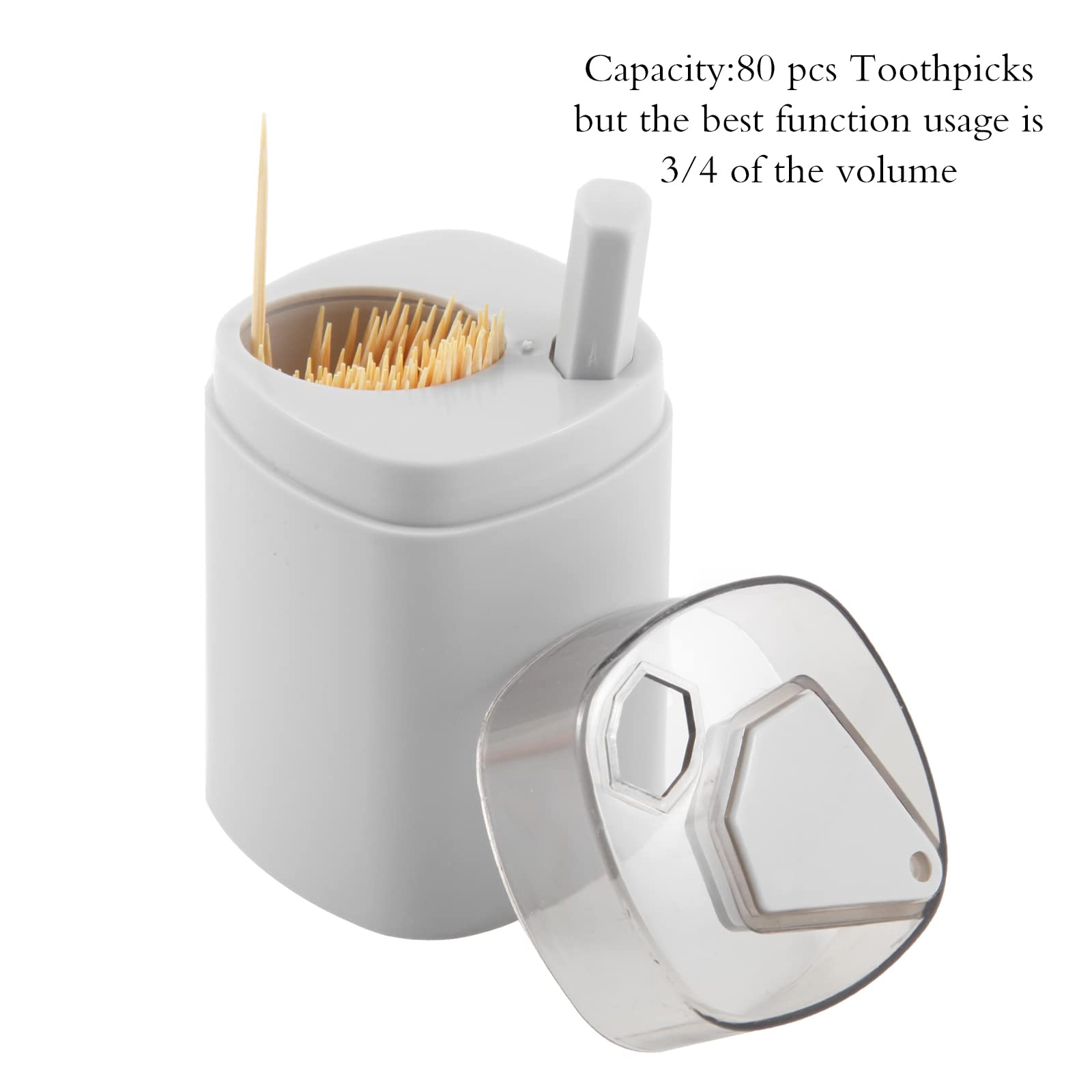 Avesfer 3 PCS Toothpick Holder Dispensers with 900 PCS Toothpicks Pop-Up Automatic Tooth Pick Dispenser for Kitchen Restaurant Thickening Container Pocket Novelty, Sturdy Safe Portable Storage Box