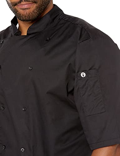 Chef Works Men's Avignon Bistro Shirt, Black, Large