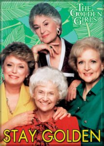 ata-boy the golden girls 'stay golden' 2.5" x 3.5" magnet for refrigerators and lockers…