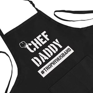 SELORY Christmas Funny Gifts for Dad,White Elephant Gifts for Dad From Daughter Son Wife,Cool Apron Gifts for Husband,Funny Gifts for Men,Birthday Gifts for dad Husband,BBQ Apron Dad Gifts for Men