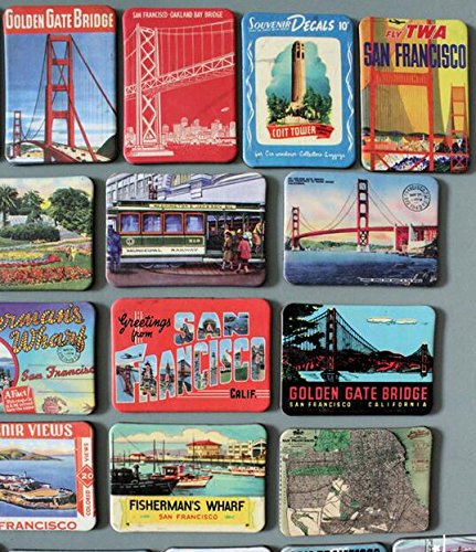 MISWEE 24-pcs magnetic fridge magnets refrigerator sticker home decoration accessories magnet paste arts crafts (San Francisco)