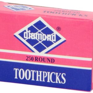 Diamond Round Toothpick Tray, 250 Count