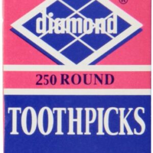 Diamond Round Toothpick Tray, 250 Count