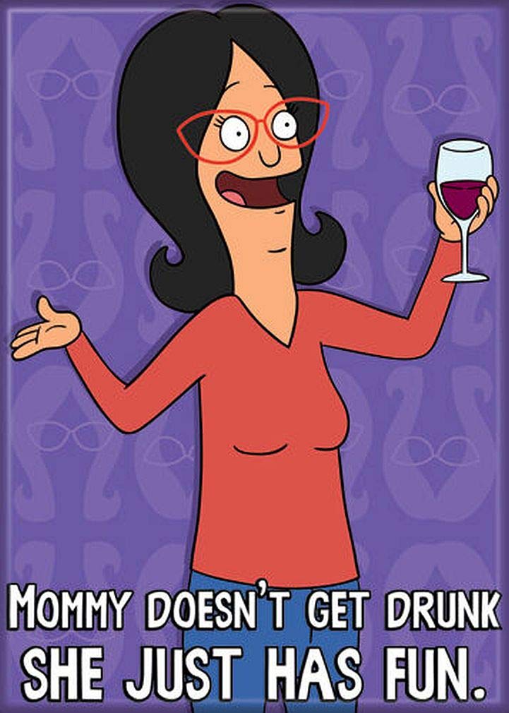 Ata-Boy Bob’s Burgers 'Mommy has Fun' Magnet - 2.5" x 3.5" Magnet for Refrigerators, Whiteboards & Locker Decorations…