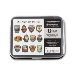 Lantern Press Protect Our National Parks Magnets Set of 12, Series 2 - Southwest