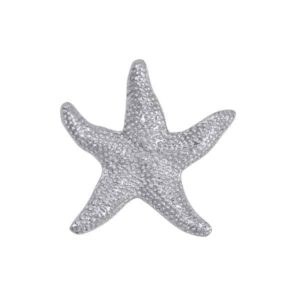 mariposa starfish napkin weight | silver | brillante | gifts | napkin weights | recycled sandcast aluminum | handmade in mexico