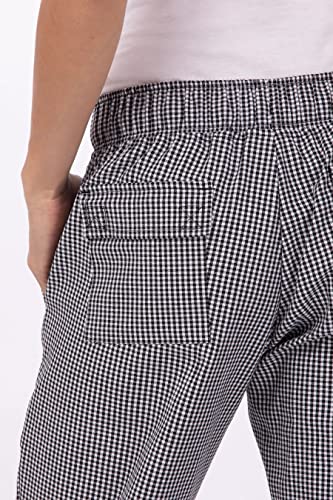 Chef Works Women's Chef Pants, Small Check, X-Large