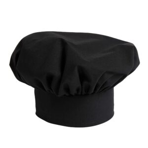 Uncommon Threads mens Unisex Poplin Chefs Hat, Black, One Size US