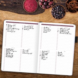 GoGirl Recipe Book – Blank Cookbook to Write In Your Own Recipes – Empty Cooking Journal for Family Recipes – Personalized Recipe Notebook – Hardcover, A5, 58 Recipes In Total - Black