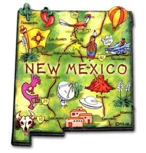 new mexico artwood state magnet collectible souvenir by classic magnets