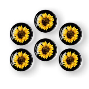 fridge magnets vintage sunflower refrigerator magnets office magnets whiteboard magnet gifts for housewarming home decorations classroom locker magnets whiteboard 1.25 inches set of 6