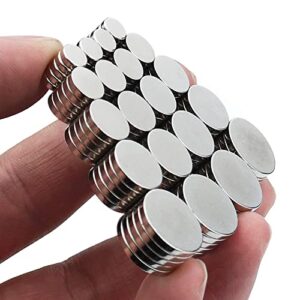 DIYMAG 100Pcs Magnetic Dot with Self Adhesive, Round Magnets Magnetic Tape Flexible Magnet Sheets with Adhesive for Crafts, Photos and Die Storage Easy Peel and Stick, 0.8 x 0.04inch