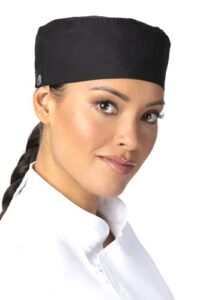 chef works unisex sustainable cool vent chef beanie , black, one size
