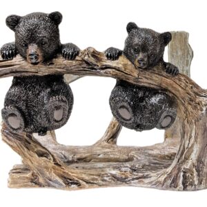 Bear Cubs Hanging on Tree Branch Decorative Napkin Holder (Mail Holder)