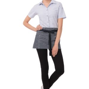 Chef Works Unisex Portland Waitress Apron, Indigo Blue, One Size