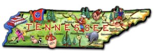 tennessee artwood state magnet collectible souvenir by classic magnets