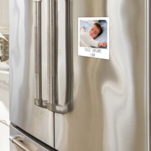 Premium Magnet - Custom Photo Fridge Locker - Personalized Magnetic Photos Gifts | Save Your Best Photos (3.0 Inches)