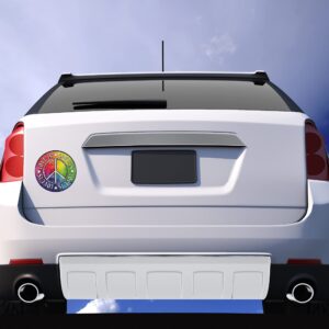 Inspirational Car Magnet Love is Love Peace Magnetic Decal for Locker or Fridge, 5 1/2 Inch