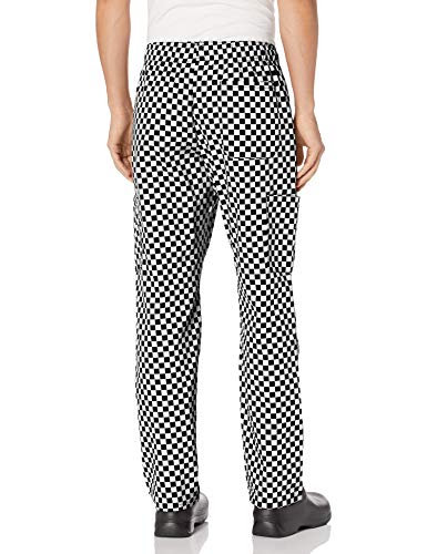 Chef Code Chef Pants, Checkered White, Medium