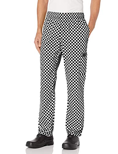 Chef Code Chef Pants, Checkered White, Medium