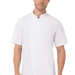 Chef Works Men's Rochester Chef Coat, White, Medium