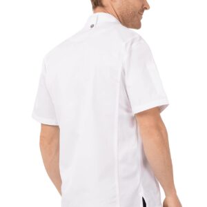 Chef Works Men's Rochester Chef Coat, White, Medium