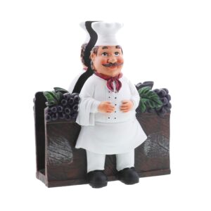 fat chef figurine napkin holder chef kitchen décor collection