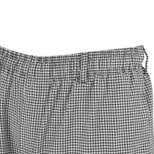 Mercer Culinary M61071HTL Genesis Women's Chef Cargo Pant in Hounds Tooth, Large, Black/White