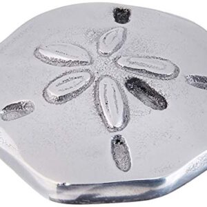 Mariposa Sand Dollar Napkin Weight, One Size, Silver