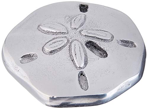 Mariposa Sand Dollar Napkin Weight, One Size, Silver