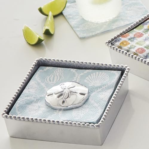 Mariposa Sand Dollar Napkin Weight, One Size, Silver