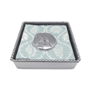 Mariposa Sand Dollar Napkin Weight, One Size, Silver