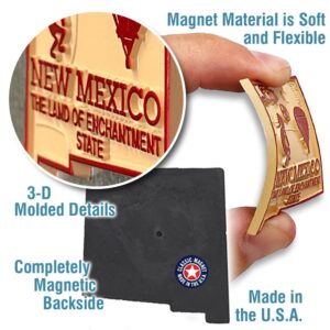 New Mexico Small State Magnet by Classic Magnets, 1.7" x 1.8", Collectible Souvenirs Made in The USA