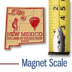 New Mexico Small State Magnet by Classic Magnets, 1.7" x 1.8", Collectible Souvenirs Made in The USA