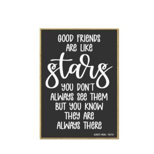 honey dew gifts, good friends are like stars, friendship magnets for refrigerator, inspirational fridge magnets, fridge magnet quotes, 2.5 inches by 3.5 inches