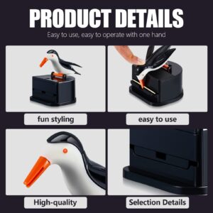 Suclain 2 Pieces Woodpecker Toothpick Holder Bird Toothpick Dispenser Bird Shape Toothpick Case Cute Funny Toothpick Box for Kitchen (White and Black)