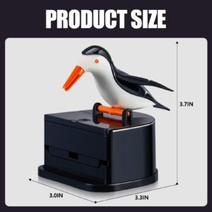 Suclain 2 Pieces Woodpecker Toothpick Holder Bird Toothpick Dispenser Bird Shape Toothpick Case Cute Funny Toothpick Box for Kitchen (White and Black)