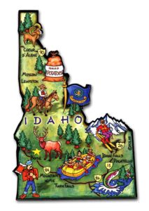 idaho artwood state magnet collectible souvenir by classic magnets