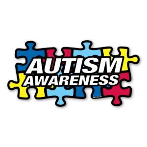 autism awareness puzzle piece magnet by magnet america is 4" x 8" made for vehicles and refrigerators